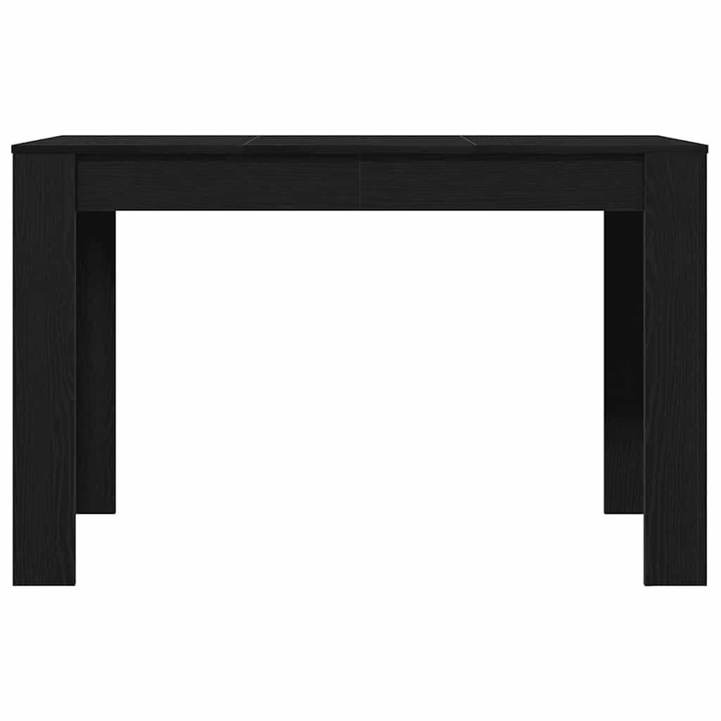 Tavolo da Pranzo Rovere Nero 120x60x76 cm Legno Multistrato | homemem39