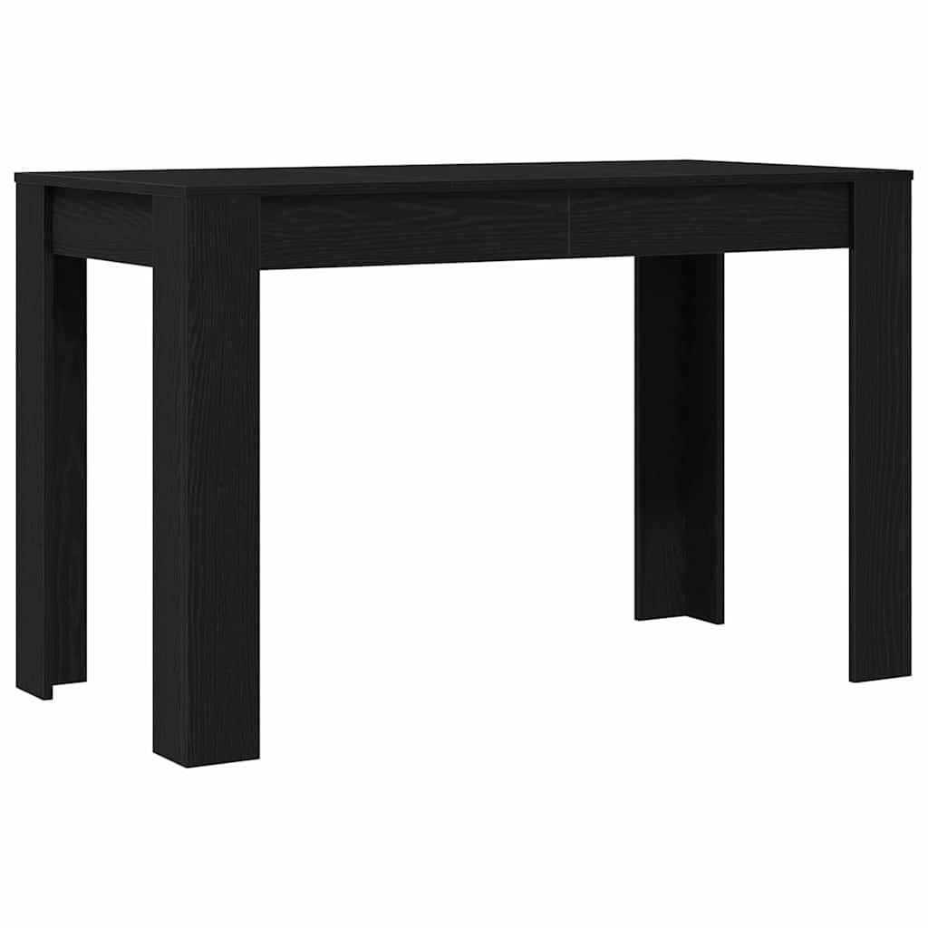 Tavolo da Pranzo Rovere Nero 120x60x76 cm Legno Multistrato | homemem39