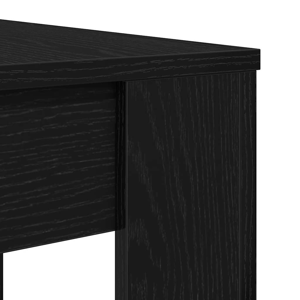 Tavolo da Pranzo Rovere Nero 120x60x76 cm Legno Multistrato | homemem39