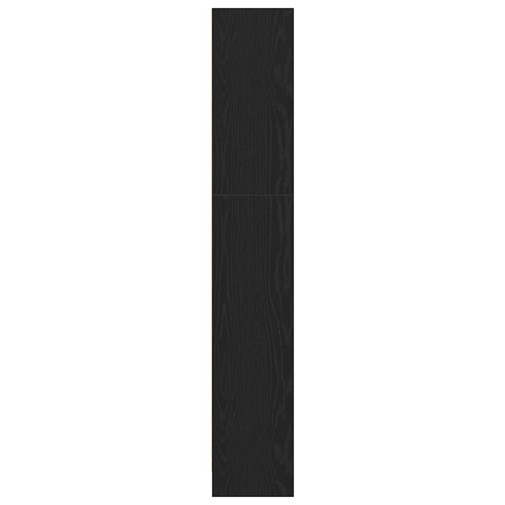 Libreria a 4 Ripiani Rovere Nero 80x24x143 cm in Truciolato | homemem39