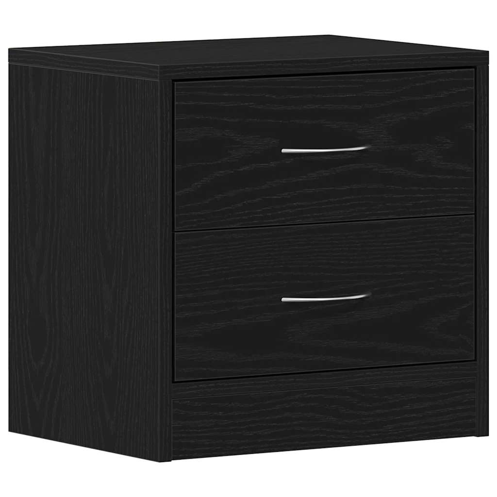 Comodini 2pz Rovere Nero 40x30x40 cm in Legno Multistrato - homemem39