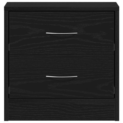 Comodini 2pz Rovere Nero 40x30x40 cm in Legno Multistrato - homemem39