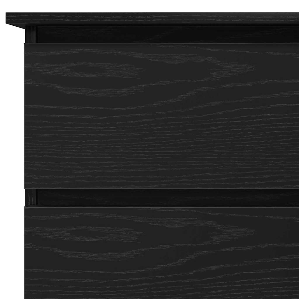 Scrivania Rovere Nero 145 x 100 x 76 cm Legno multistrato