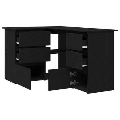 Scrivania Rovere Nero 145 x 100 x 76 cm Legno multistrato