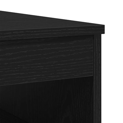 Cassettiera Rovere Nero 40x50x76 cm in Legno Multistrato | homemem39