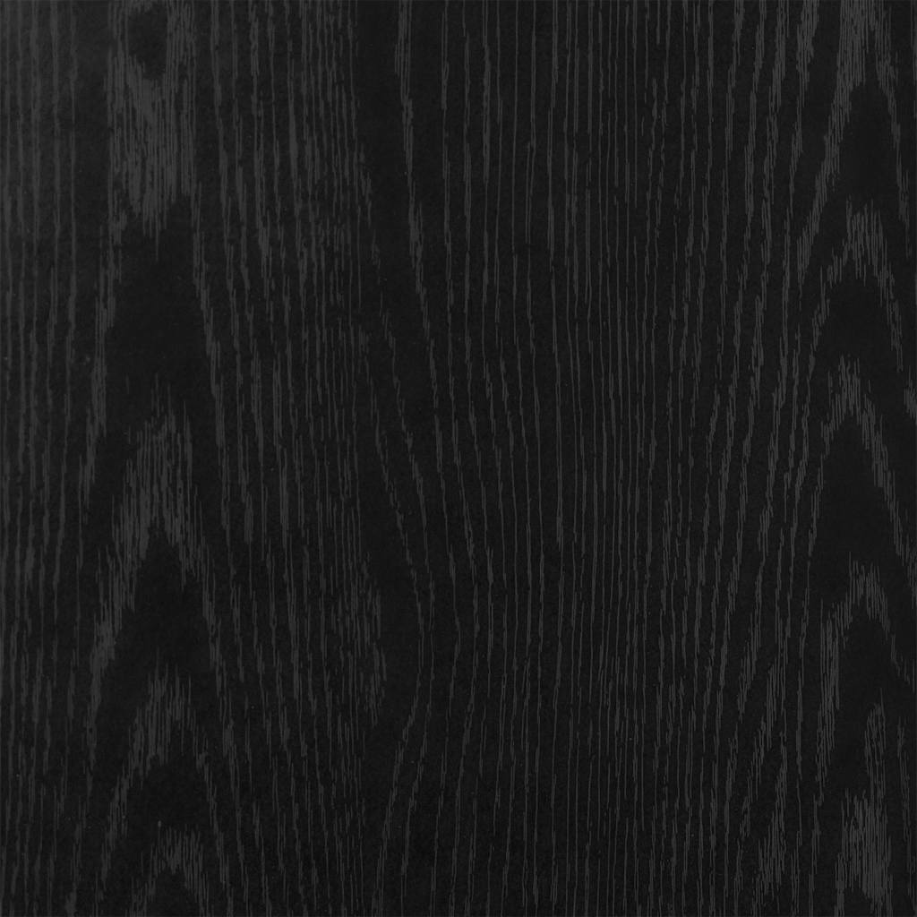 Credenza Rovere Nero 80x36x75 cm in Legno Multistrato - homemem39