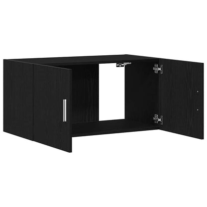 Armadietto a Muro Rovere Nero 80x39x40 cm in Truciolato | homemem39