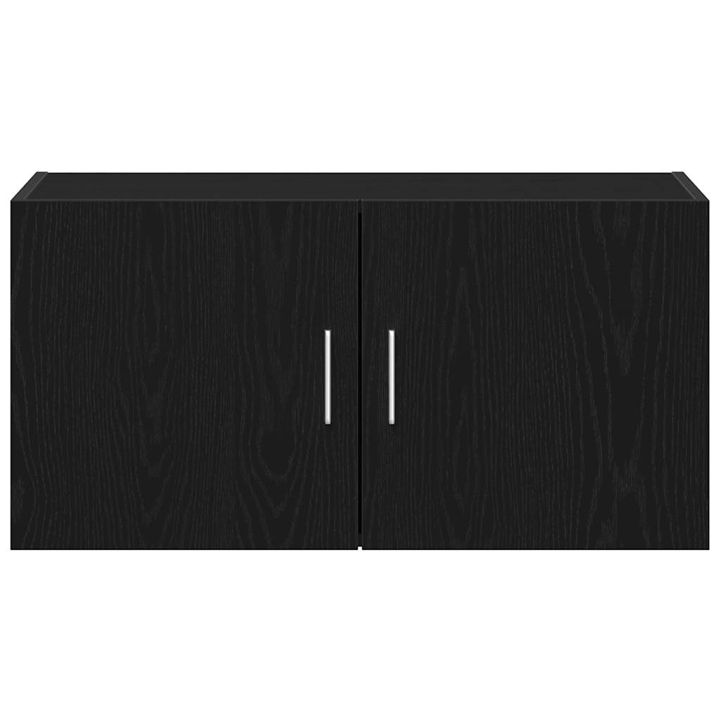 Armadietto a Muro Rovere Nero 80x39x40 cm in Truciolato | homemem39