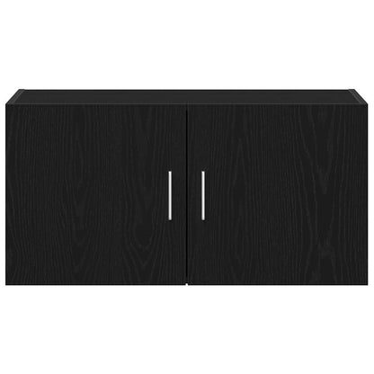 Armadietto a Muro Rovere Nero 80x39x40 cm in Truciolato | homemem39