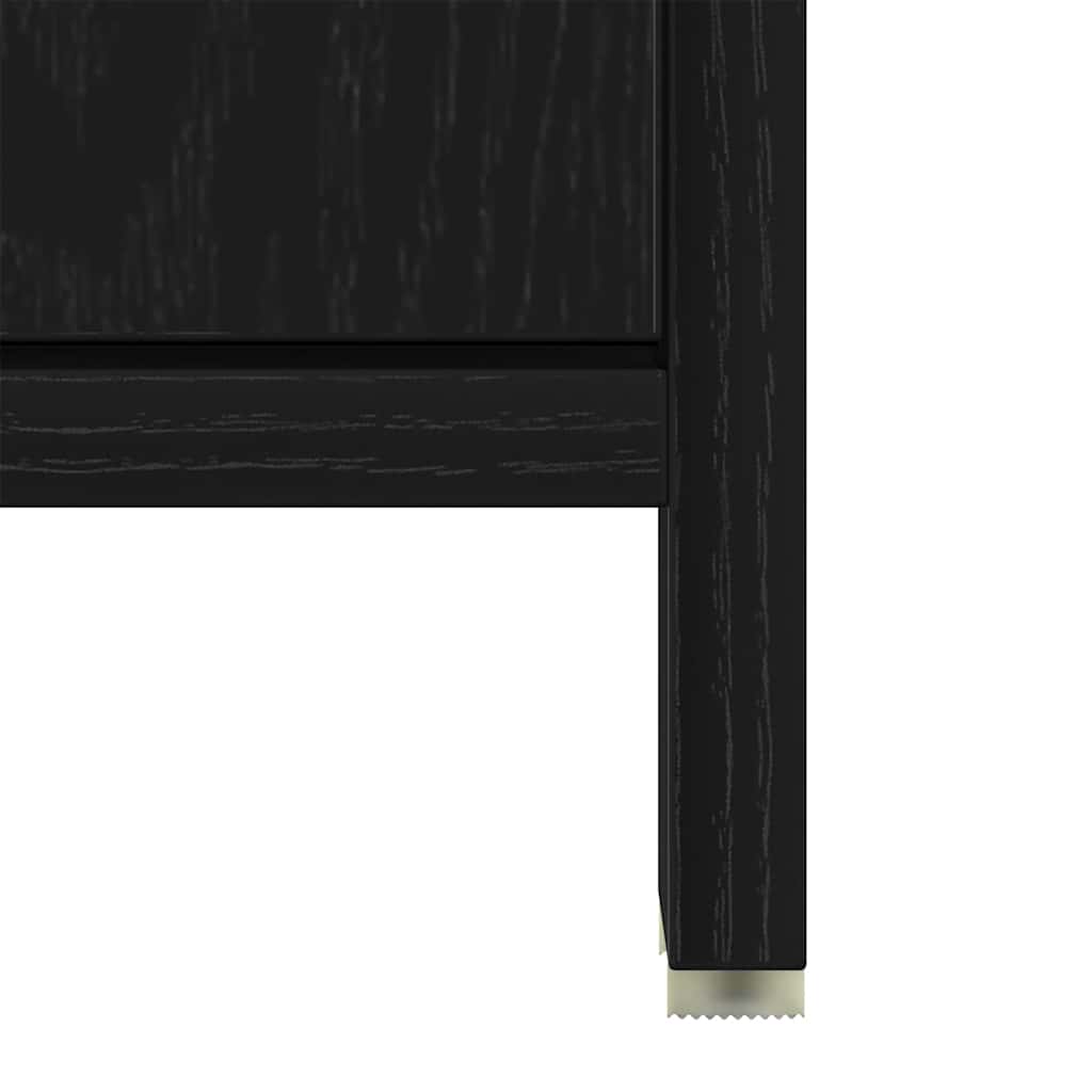 Mobile Lavabo Bagno Rovere Nero 60x30x60cm in Legno Multistrato | homemem39