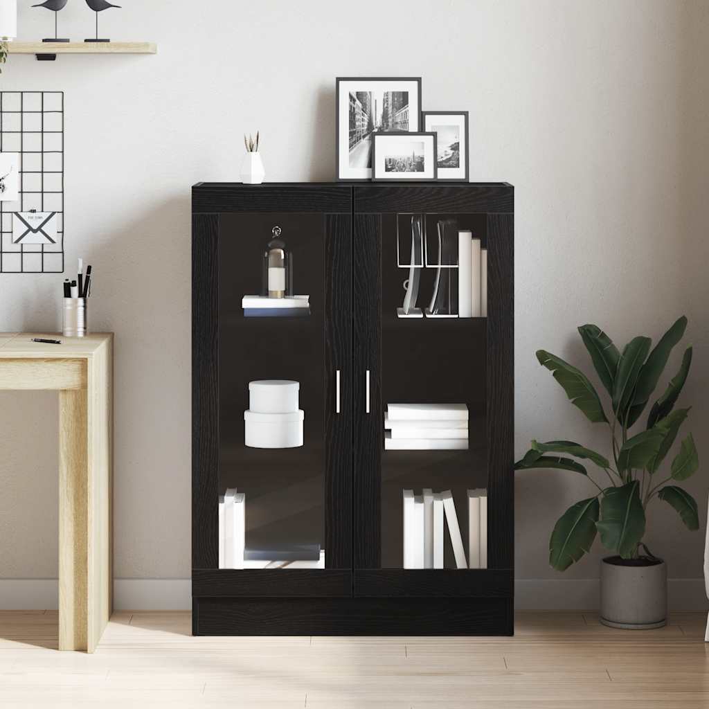 Libreria Rovere Nero 82,5x30,5x115 cm in Legno Multistrato | homemem39
