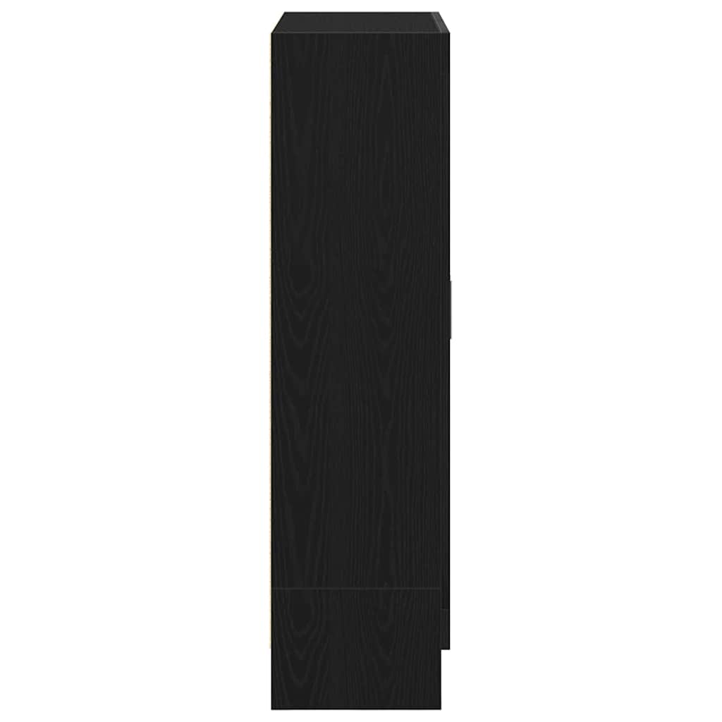 Libreria Rovere Nero 82,5x30,5x115 cm in Legno Multistrato | homemem39