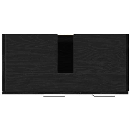 Mobile Lavabo Rovere Nero 63x30x54 cm in Legno Multistrato | homemem39