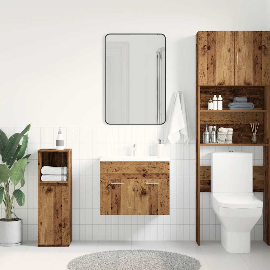 Mobile Lavabo Bagno Legno Antico 60x38,5x46 cm in Truciolato | homemem39