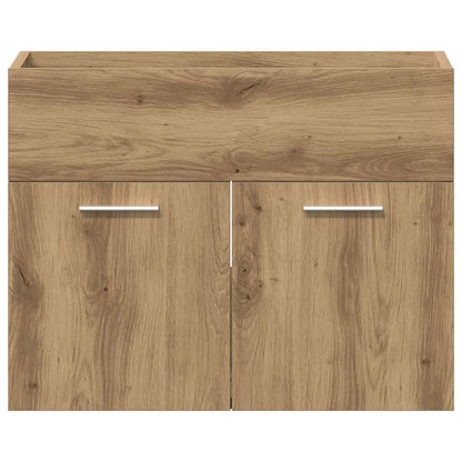 Mobile Lavabo Bagno Rovere Artigianale 60x38,5x46 cm Truciolato