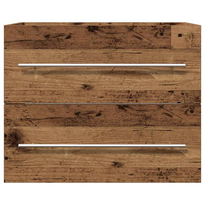 Mobile Lavabo da Bagno Legno Antico 60x38,5x48 cm in Truciolato
