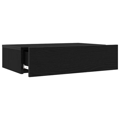 Mobili Porta TV con Luci a LED 2 pz Rovere Nero 60x35x15,5 cm