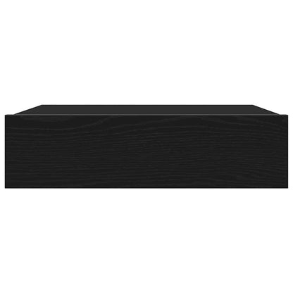 Mobili Porta TV con Luci a LED 2 pz Rovere Nero 60x35x15,5 cm