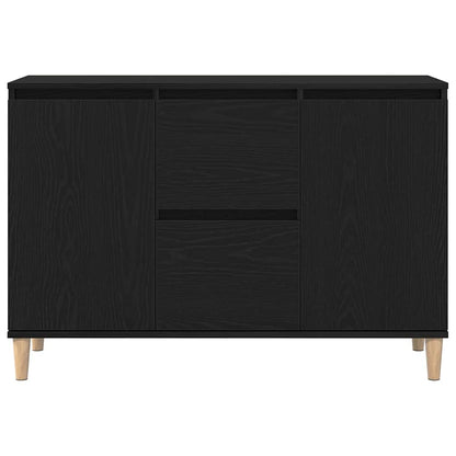Credenza con cassetto Nero 101 x 35 x 60 cm Legno multistrato