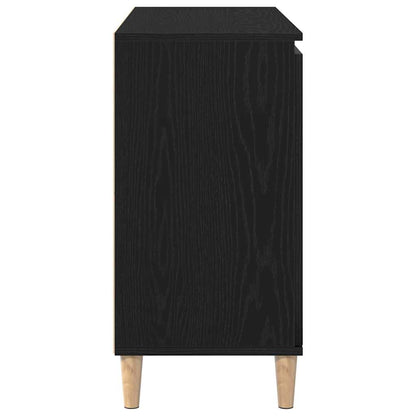 Credenza con cassetto Nero 101 x 35 x 60 cm Legno multistrato