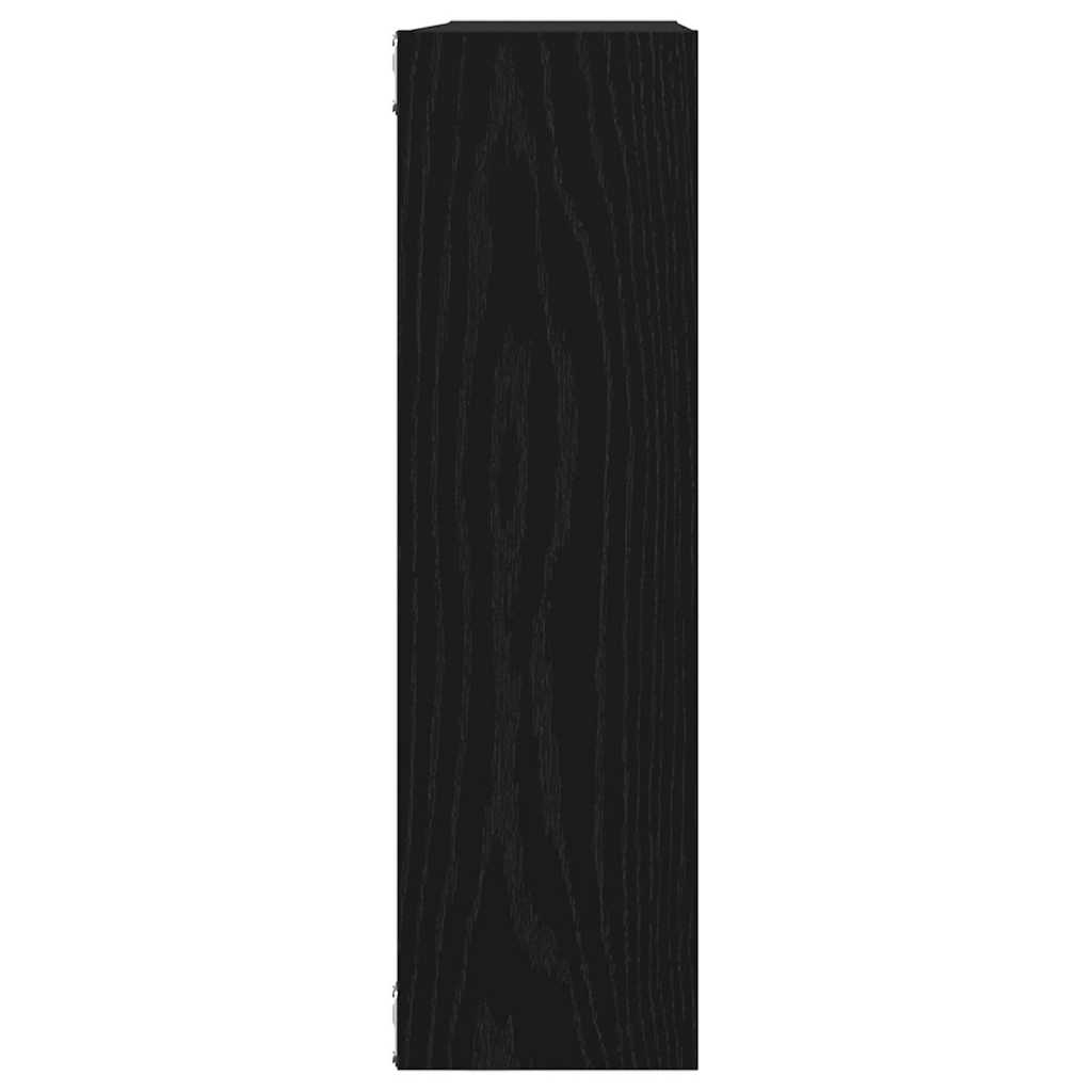 Mensola da parete in rovere nero 75x16x55 cm in legno ingegnerizzato | homemem39