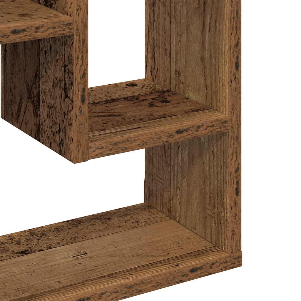 Mensola da parete in legno antico 36x16x90 cm in legno ingegnerizzato | homemem39