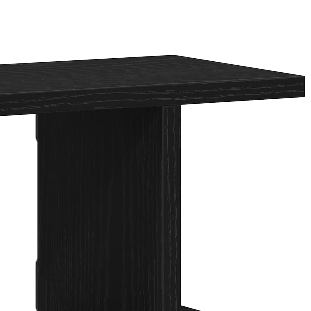 Mensole da Parete 2 pz Rovere Nero 90x18x20 cm in Truciolato | homemem39
