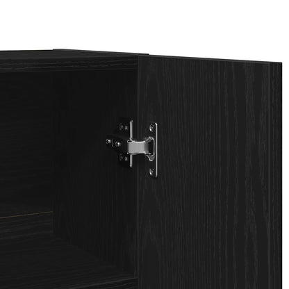 Mobile per Lavatrice Rovere Nero 70,5x25,5x90 cm | homemem39