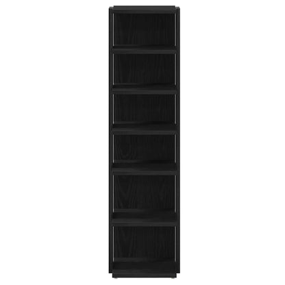 Scarpiere 2 pz Rovere Nero 25x27x102 cm in Legno Multistrato
