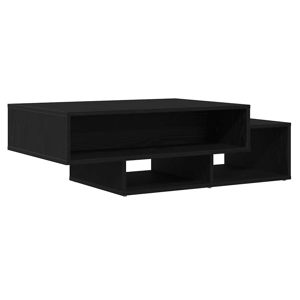 Tavolino Salotto Rovere Nero 105x55x32 cm Legno Multistrato | homemem39