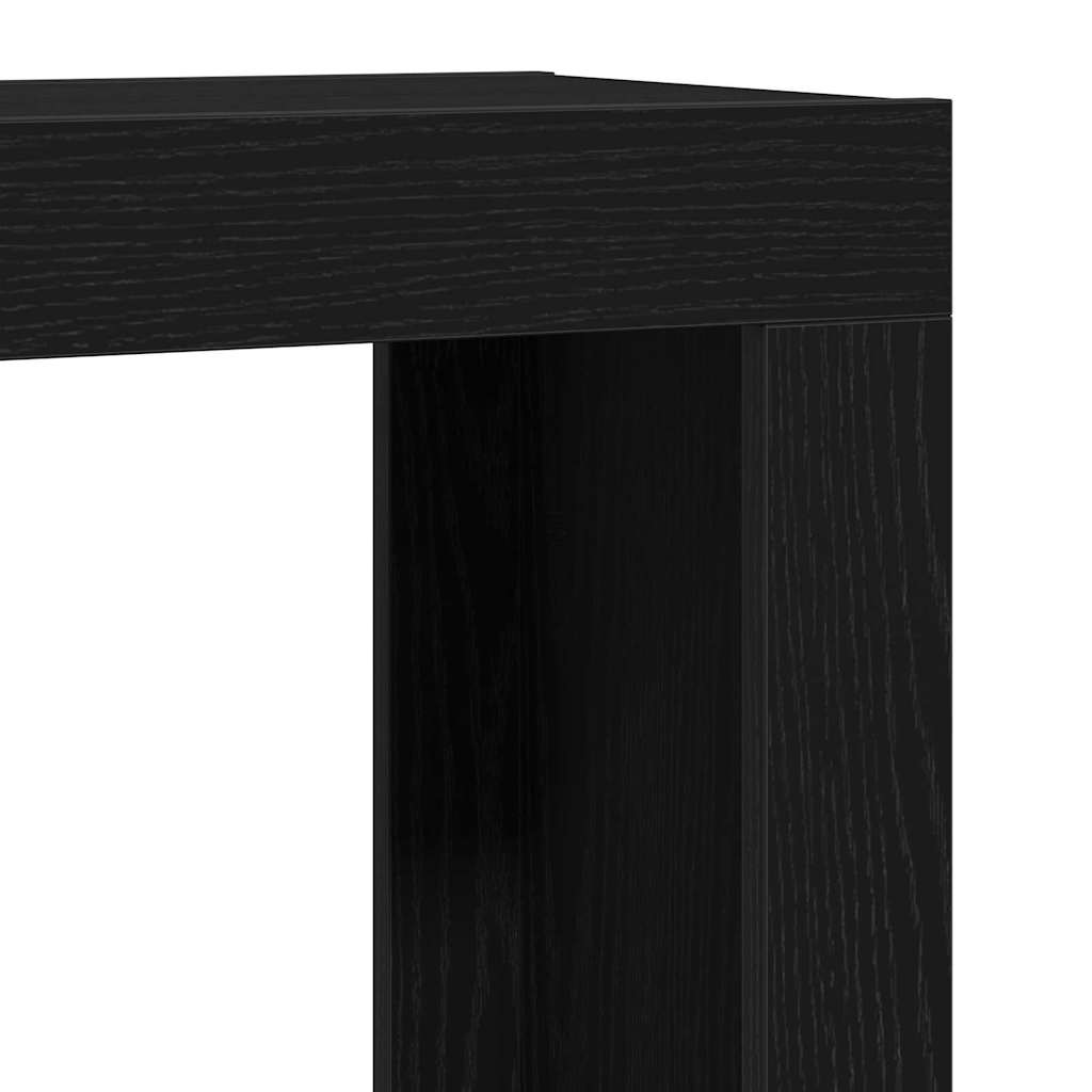 Tavoli da annidamento 3 pcs Rovere Nero Legno multistrato