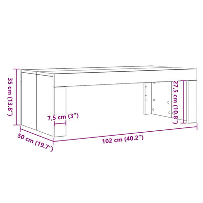 Tavolino da salotto Nero Legno multistrato