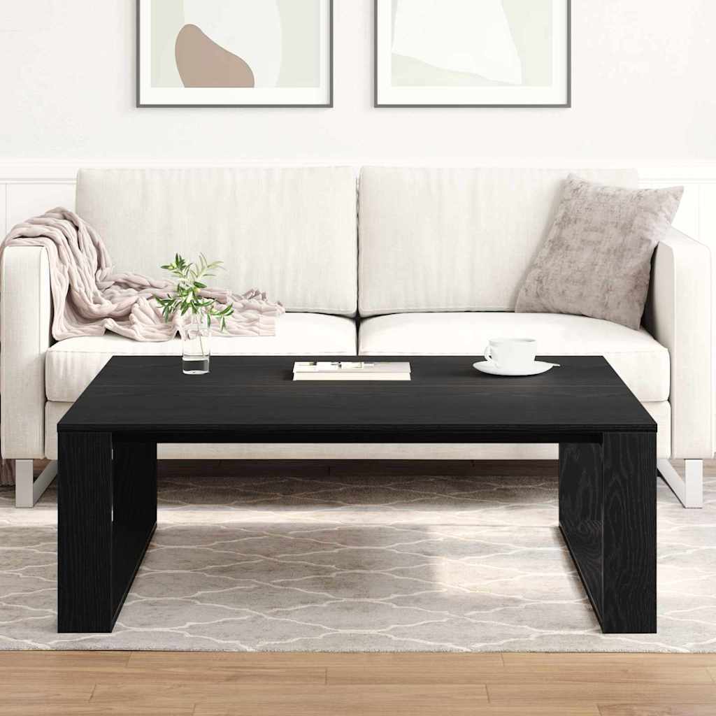 Tavolino da salotto Rovere Nero 100 x 100 x 35 cm