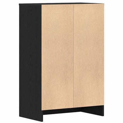 Scarpiera Rovere Rovere Nero 60x35x92 cm in Legno Multistrato - homemem39