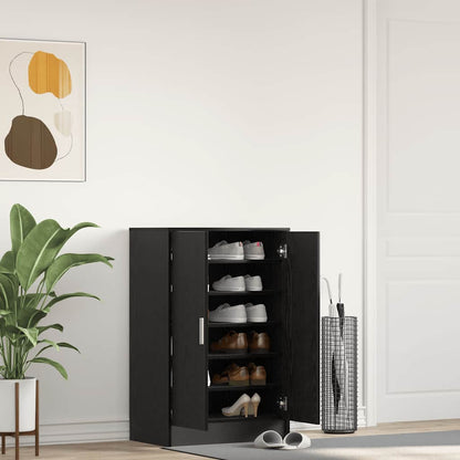 Scarpiera Rovere Rovere Nero 60x35x92 cm in Legno Multistrato - homemem39