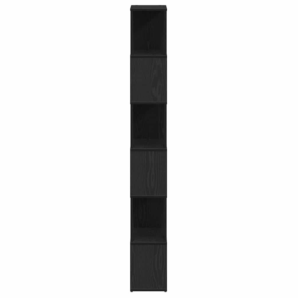 Libreria/Divisorio Rovere Nero 60x24x186 cm | homemem39