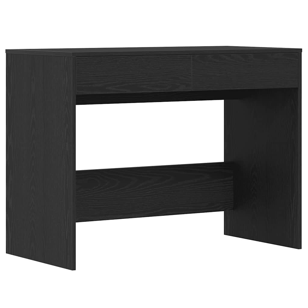 Scrivania Rovere Nero 101x50x76,5 cm in Legno Multistrato - homemem39