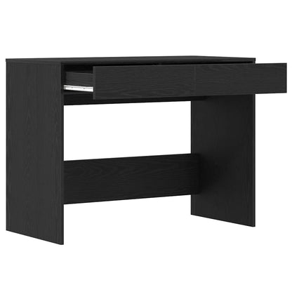 Scrivania Rovere Nero 101x50x76,5 cm in Legno Multistrato - homemem39