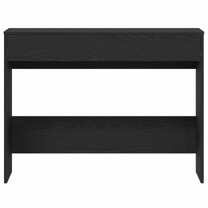 Scrivania Rovere Nero 101x50x76,5 cm in Legno Multistrato - homemem39