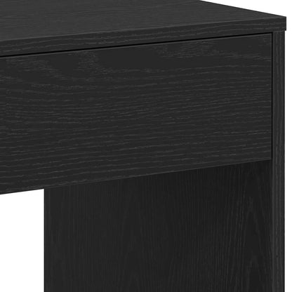 Scrivania Rovere Nero 101x50x76,5 cm in Legno Multistrato | homemem39