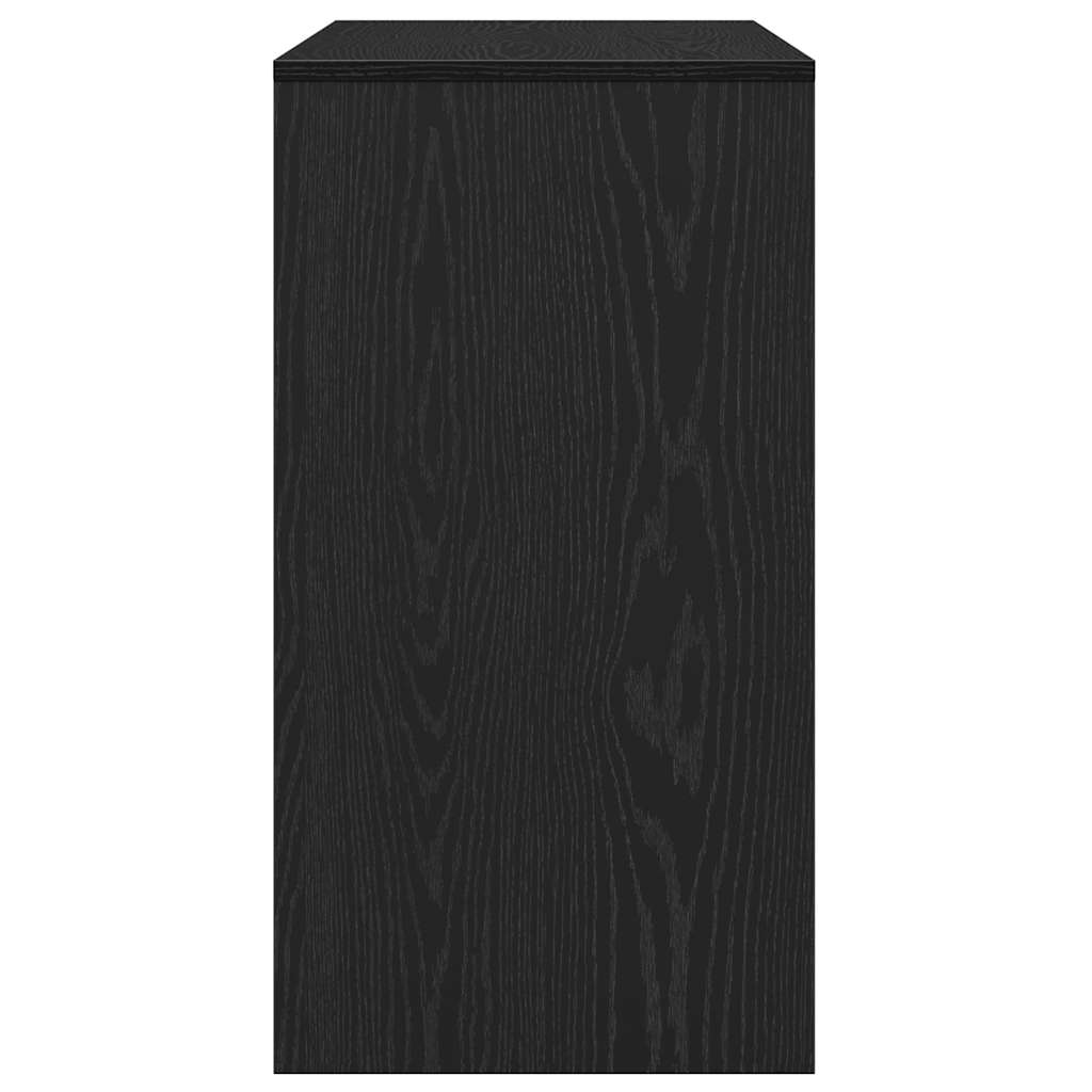 Tavolino Consolle Rovere Nero 89x41x76,5cm Legno Multistrato