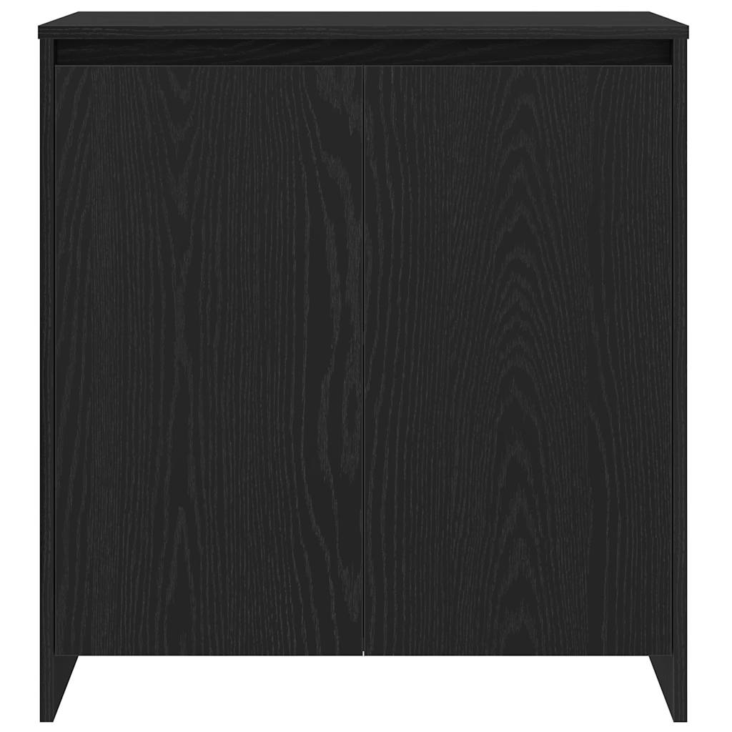 Credenza Rovere Nero 70x41x75 cm in Legno Multistrato - homemem39