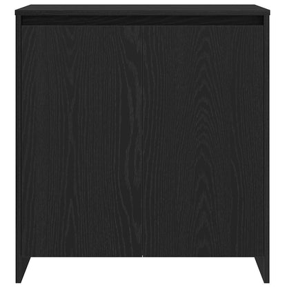 Credenza Rovere Nero 70x41x75 cm in Legno Multistrato - homemem39