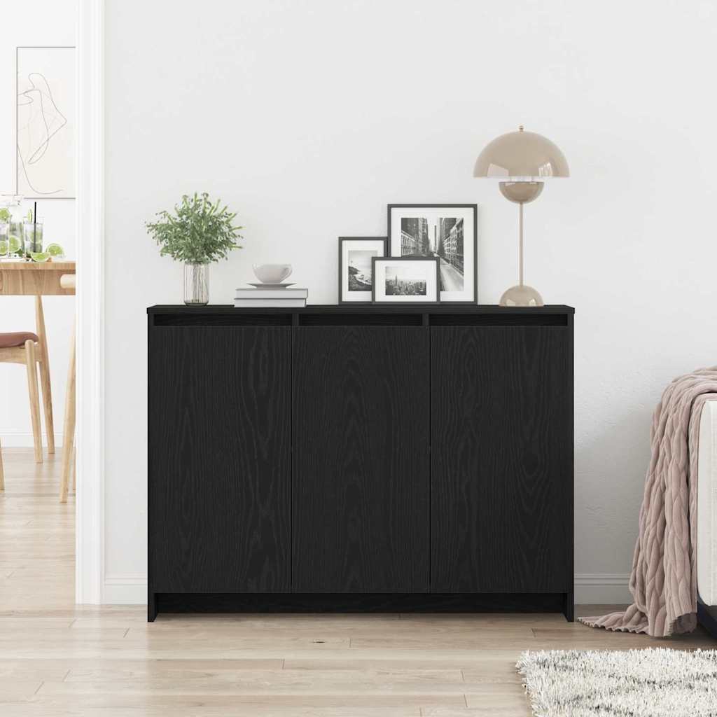 Credenza Nero 102 x 33 x 75 cm Legno multistrato