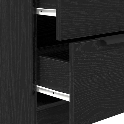 Credenza con cassetto Nero 60 x 30 x 70 cm Legno multistrato