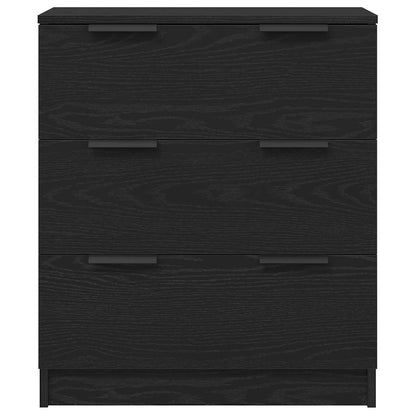 Credenza con cassetto Nero 60 x 30 x 70 cm Legno multistrato