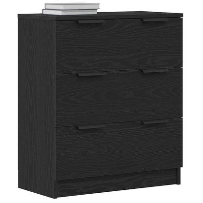 Credenza con cassetto Nero 60 x 30 x 70 cm Legno multistrato