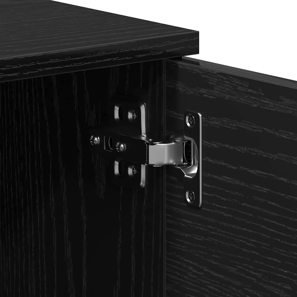 Mobile TV con cassetto Nero 140 x 35 x 40 cm Legno multistrato