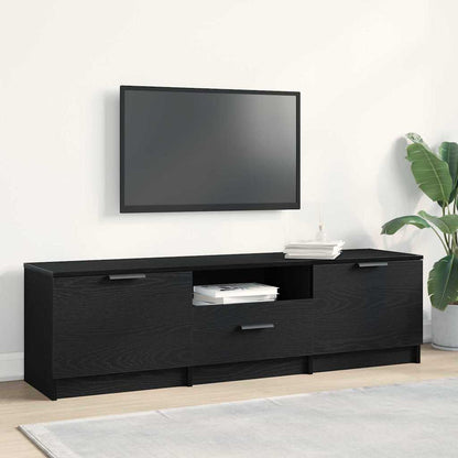 Mobile TV con cassetto Nero 140 x 35 x 40 cm Legno multistrato