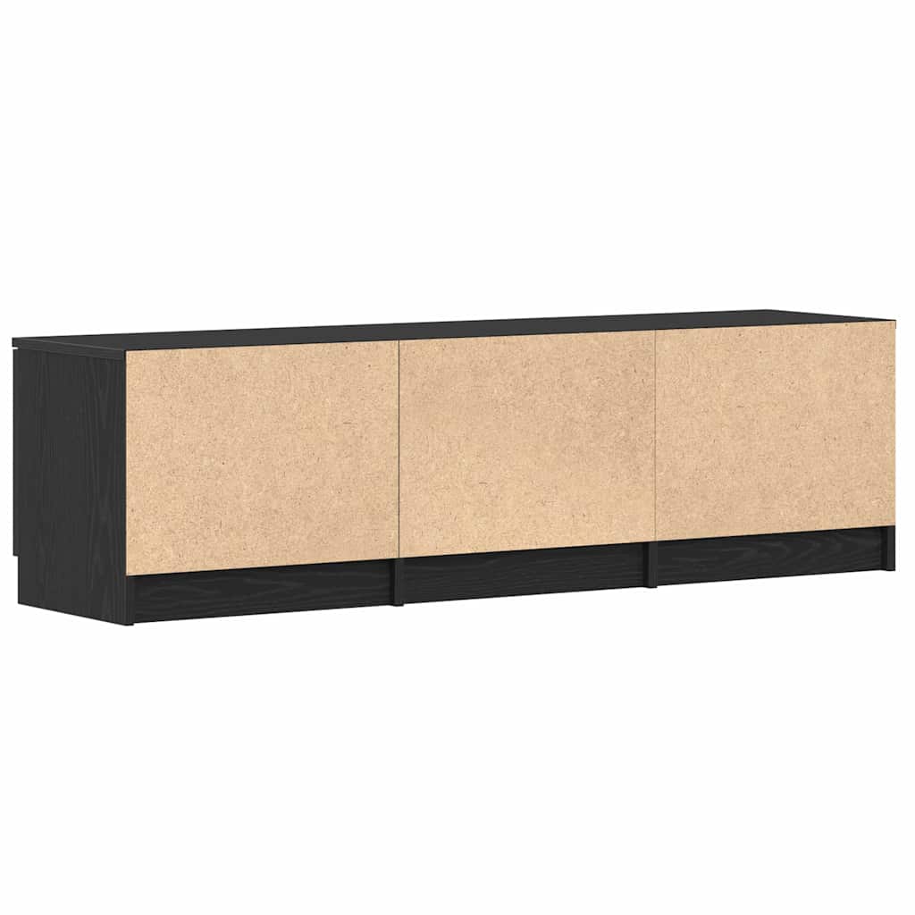 Mobile TV con cassetto Nero 140 x 35 x 40 cm Legno multistrato